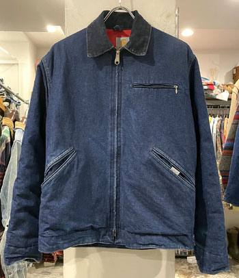 80s Carhartt デニムデトロイトジャケット Denim YKK棒ジップ