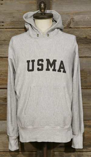 リバースビンテージ [HA316] Champion Reverse Weave USMA 染み込み